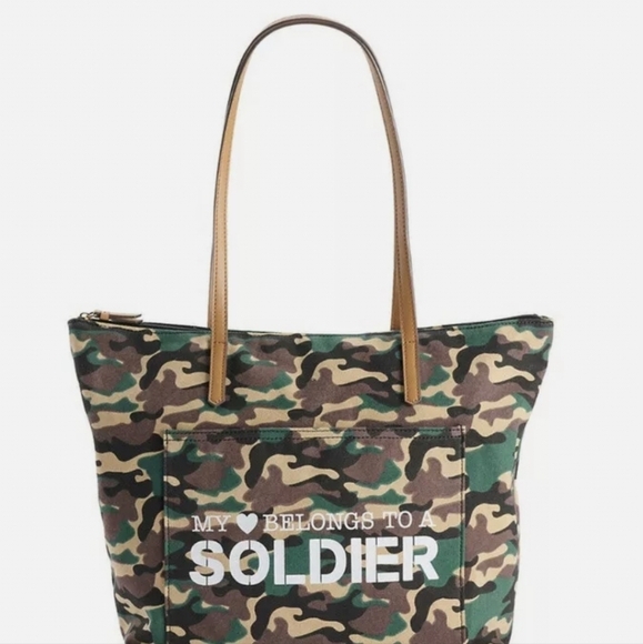 Sonoma Handbags - Sonoma Goods for Life Tote Bag Camo Canvas Soldier